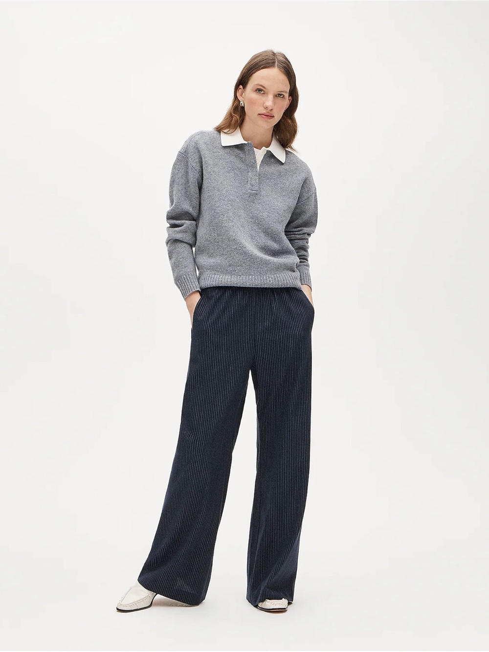 NWT J. Crew Cosmo pant in pinstriped Italian studio wool sz XS